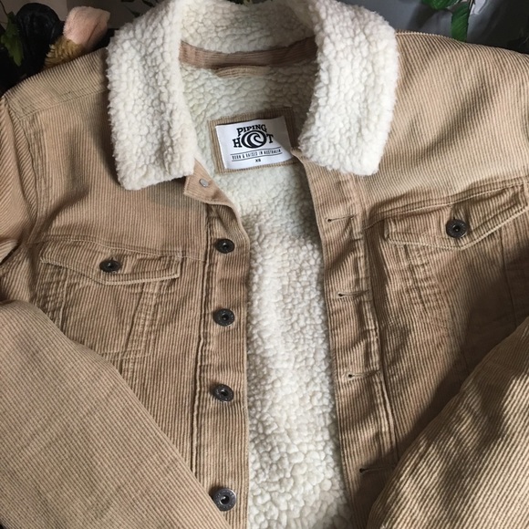 Cotton Corduroy Sherpa Lined Jacket 